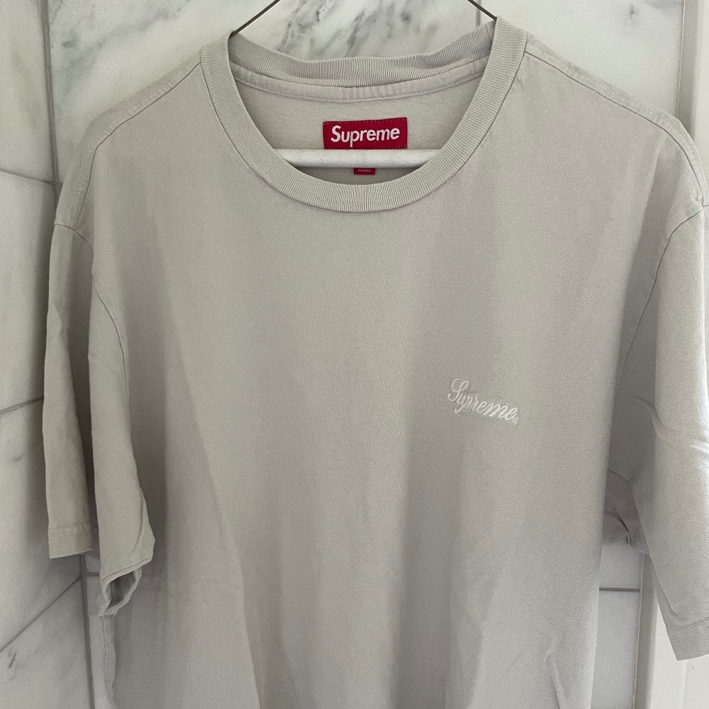 Supreme Men’s Washed Script T-Shirt